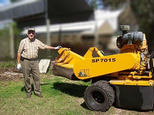 Stump grinding owner